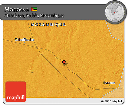 Political 3D Map of Manasse