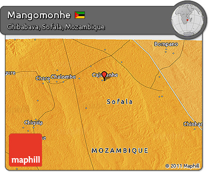 Political 3D Map of Mangomonhe