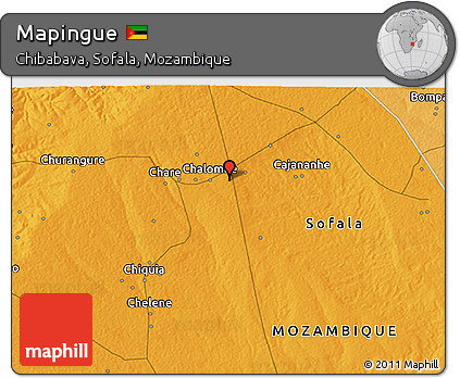 Political 3D Map of Mapingue