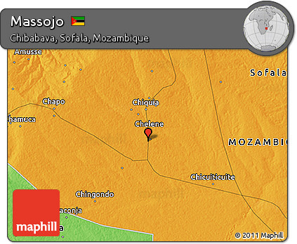 Political 3D Map of Massojo