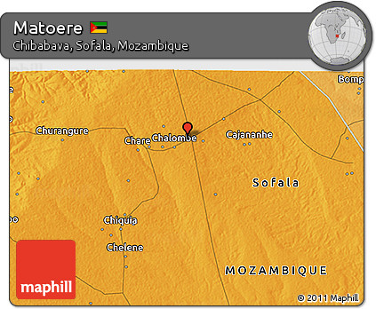 Political 3D Map of Matoere