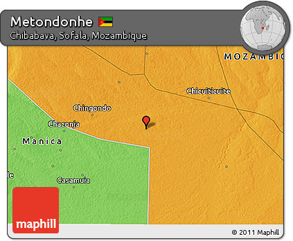 Political 3D Map of Metondonhe