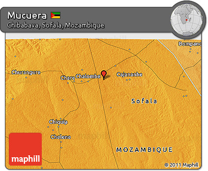 Political 3D Map of Mucuera