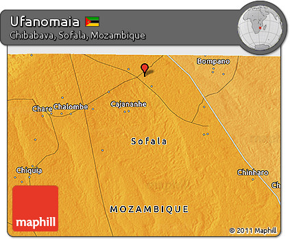 Political 3D Map of Ufanomaia