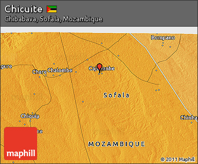 Political 3D Map of Chicuite