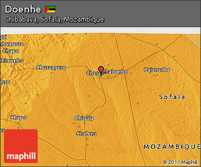 Political 3D Map of Doenhe