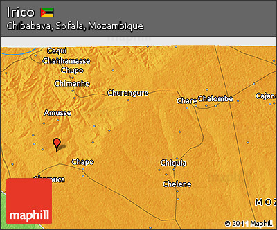 Political 3D Map of Irico
