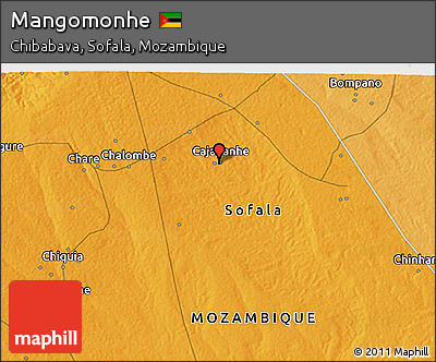 Political 3D Map of Mangomonhe