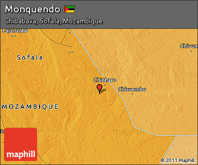 Political 3D Map of Monquendo