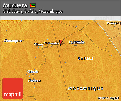 Political 3D Map of Mucuera
