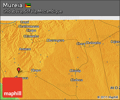 Political 3D Map of Mureia