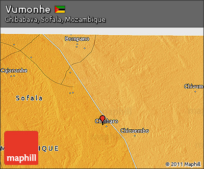 Political 3D Map of Vumonhe