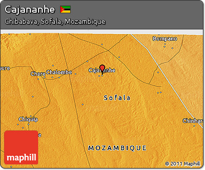 Political 3D Map of Cajananhe