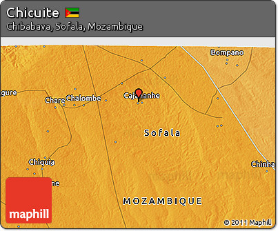 Political 3D Map of Chicuite