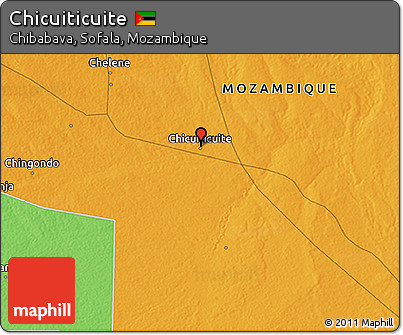 Political 3D Map of Chicuiticuite