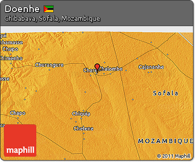 Political 3D Map of Doenhe