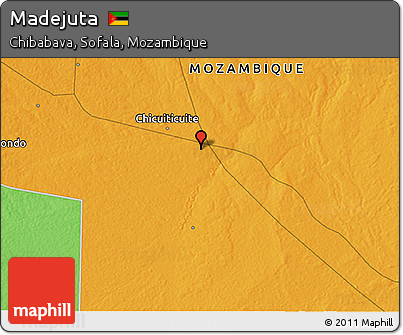 Political 3D Map of Madejuta