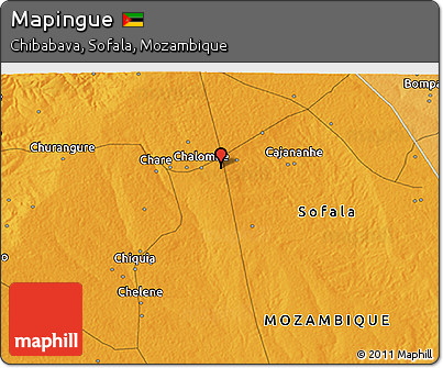 Political 3D Map of Mapingue
