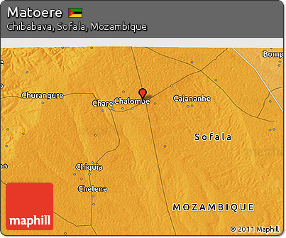 Political 3D Map of Matoere