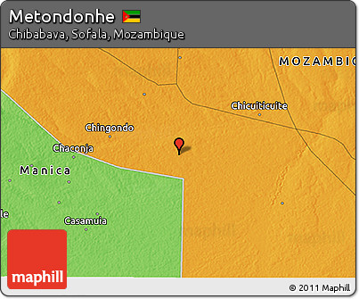 Political 3D Map of Metondonhe