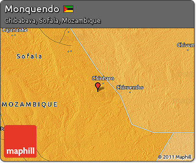 Political 3D Map of Monquendo