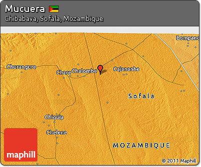 Political 3D Map of Mucuera