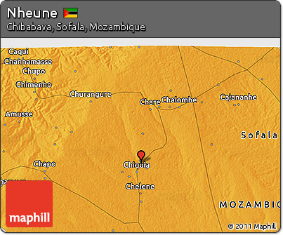 Political 3D Map of Nheune