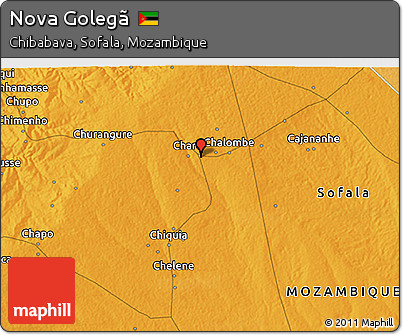 Political 3D Map of Nova Golegã