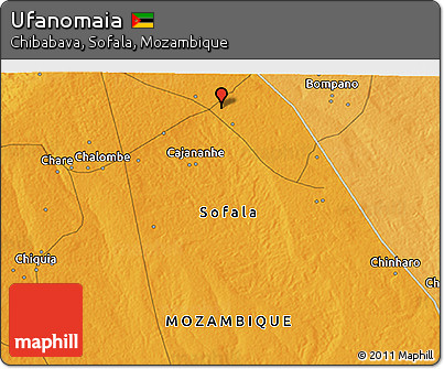 Political 3D Map of Ufanomaia