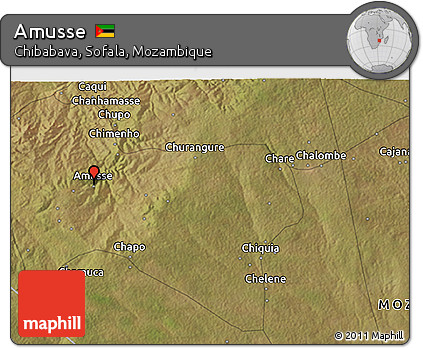 Satellite 3D Map of Amusse