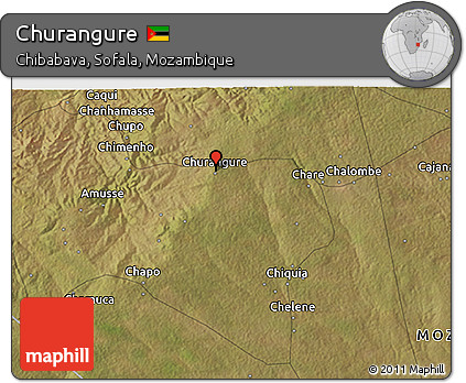 Satellite 3D Map of Churangure
