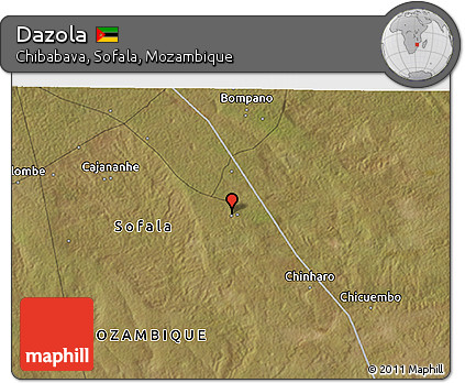 Satellite 3D Map of Dazola