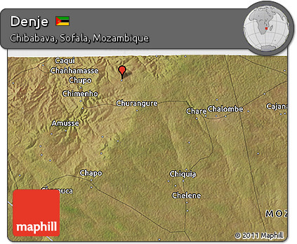 Satellite 3D Map of Denje