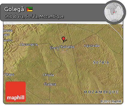 Satellite 3D Map of Golegã