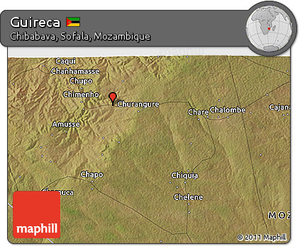 Satellite 3D Map of Guireca