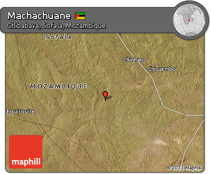 Satellite 3D Map of Machachuane