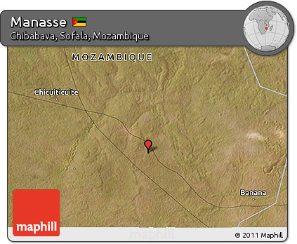 Satellite 3D Map of Manasse