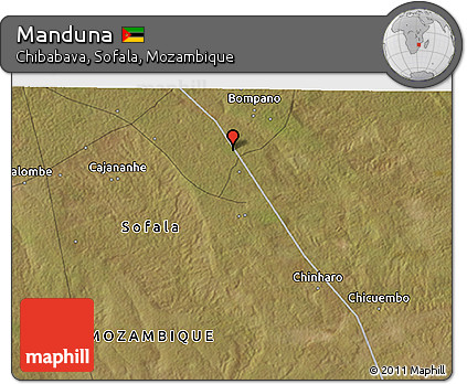 Satellite 3D Map of Manduna
