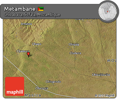 Satellite 3D Map of Metambane