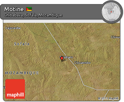Satellite 3D Map of Motine