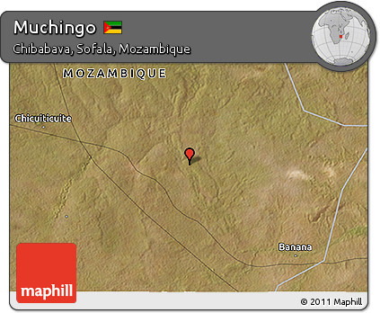 Satellite 3D Map of Muchingo