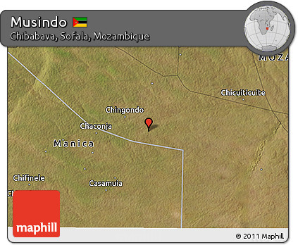 Satellite 3D Map of Musindo