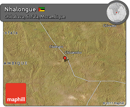 Satellite 3D Map of Nhalongue