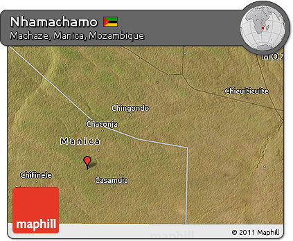 Satellite 3D Map of Nhamachamo