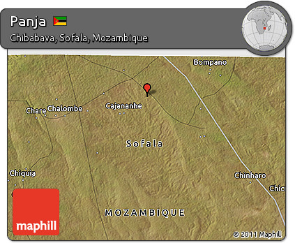 Satellite 3D Map of Panja