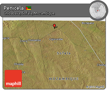 Satellite 3D Map of Penicela