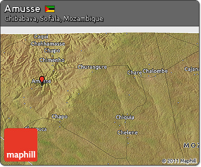 Satellite 3D Map of Amusse