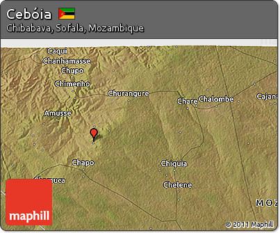 Satellite 3D Map of Cebóia