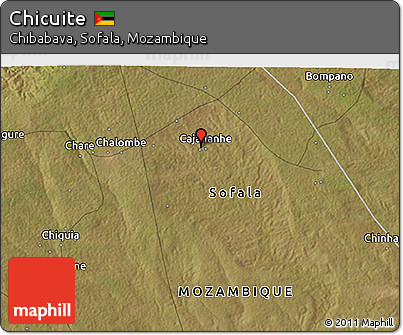 Satellite 3D Map of Chicuite