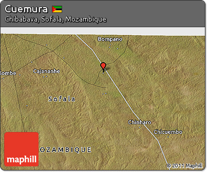 Satellite 3D Map of Cuemura
